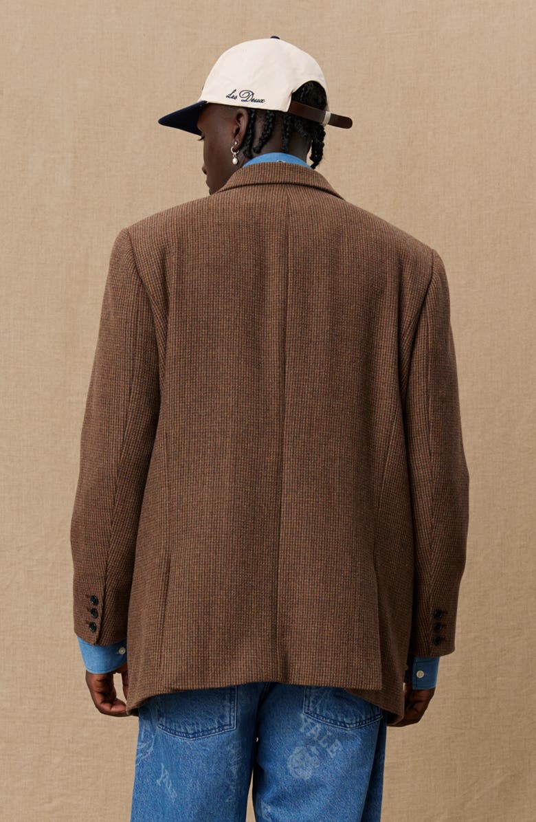 Les Deux Yale Check Wool Blend Tweed Sport Coat, Alternate, color, 