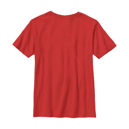 Marvel Boy's Spider-man Logo Graphic T-shirt In Red