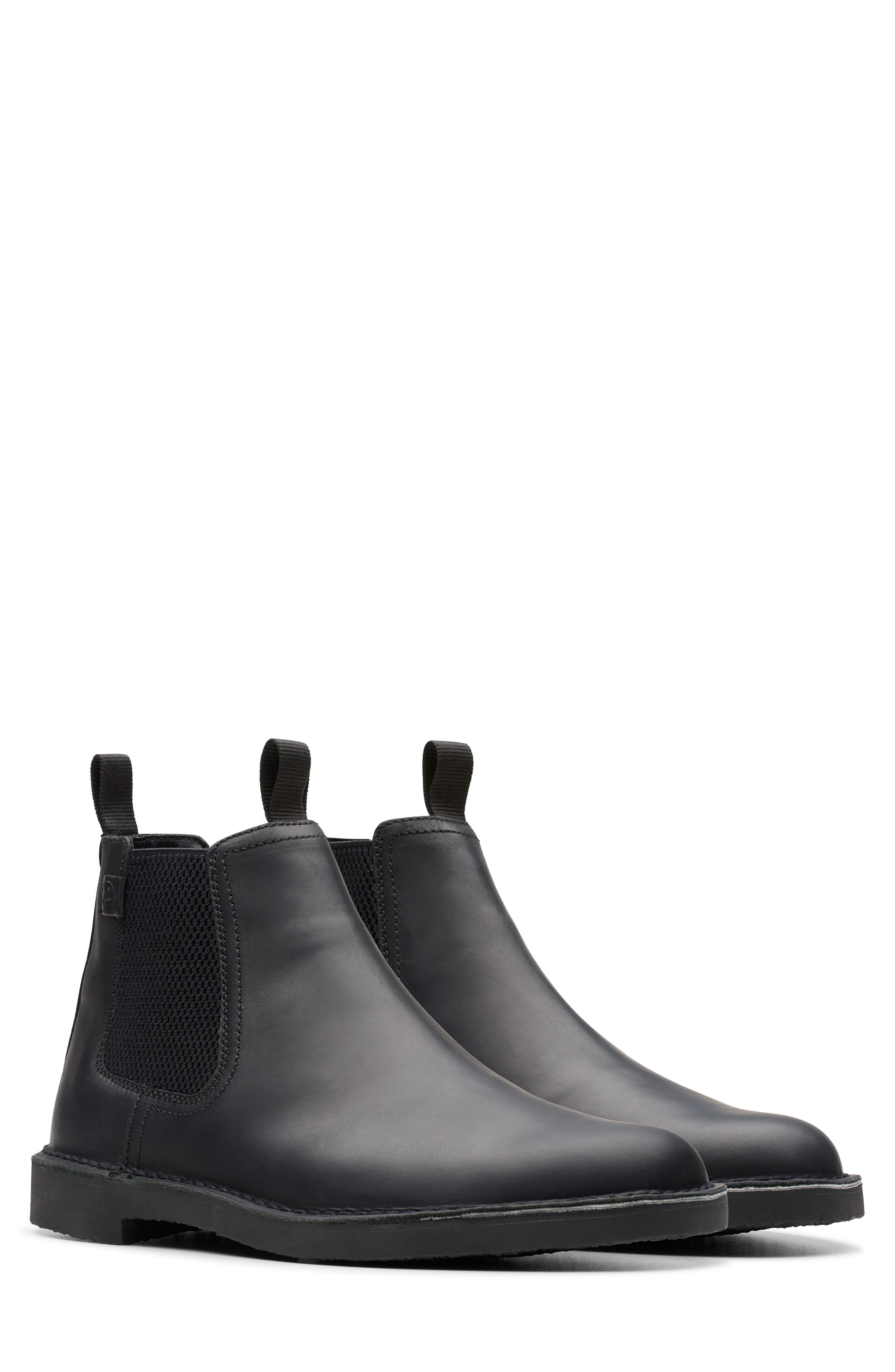 Clarks<sup>®</sup> Shepton Easy Chelsea Boot, Alternate, color, Black Leather