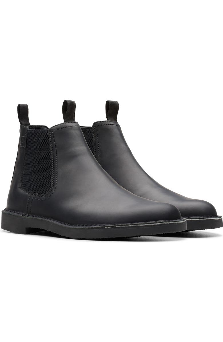 Clarks<sup>®</sup> Shepton Easy Chelsea Boot, Alternate, color, Black Leather