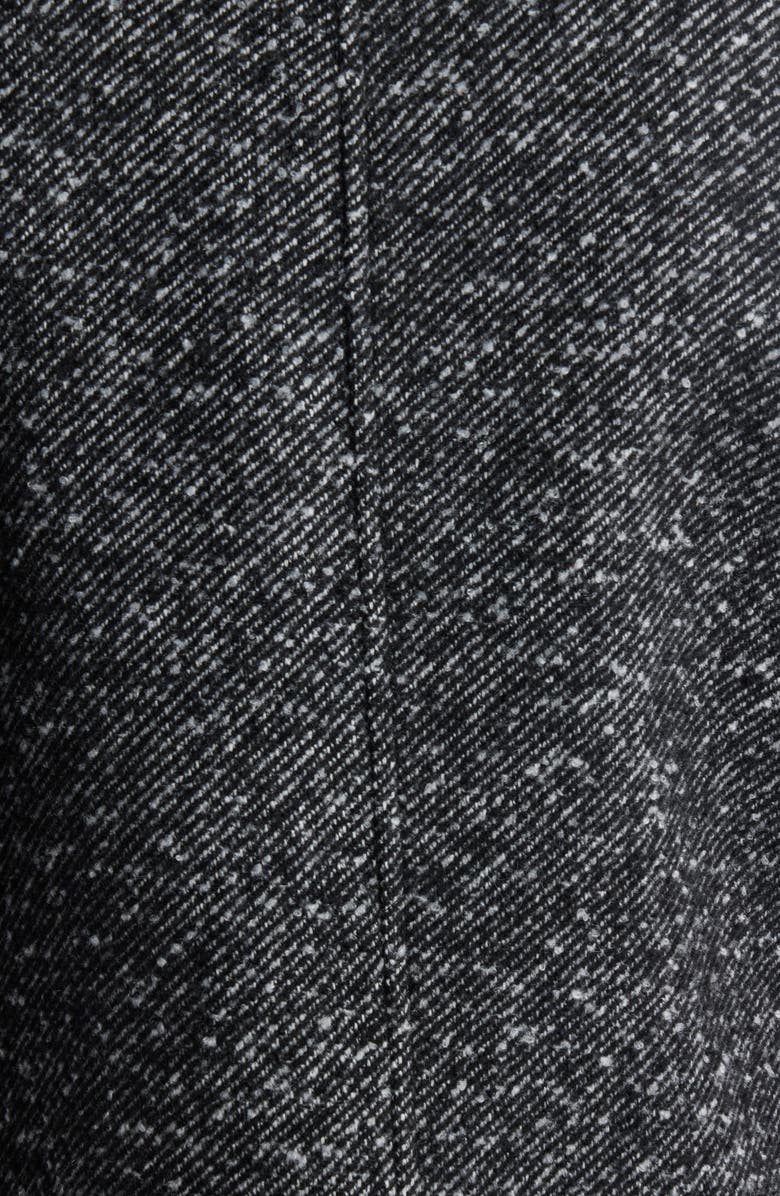 BCBGMAXAZRIA Short Trench Peacoat, Alternate, color, Black White Herrington