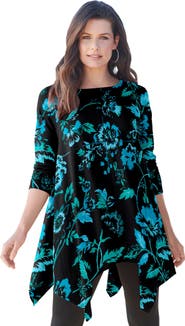 Roaman's Plus Size Ultimate Handkerchief Hem Tunic (plus)