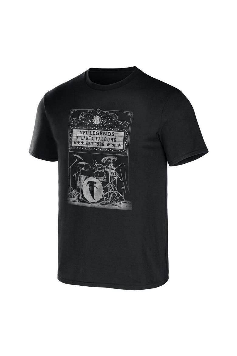 Men's NFL x Darius Rucker Collection by Fanatics Black Atlanta Falcons Band T-Shirt, Alternate, color, Black