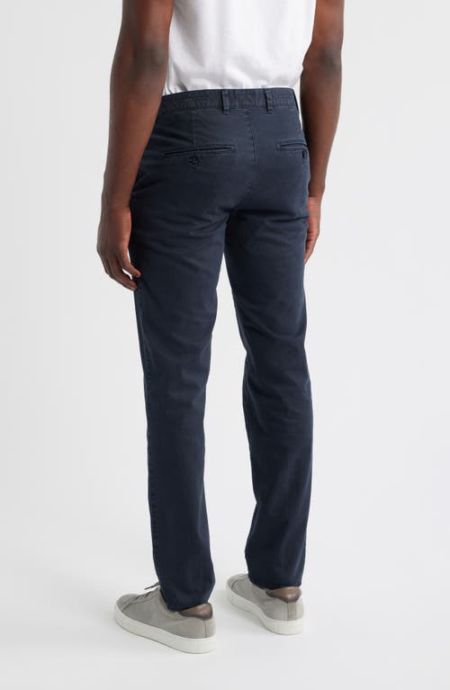 Brax Fabio Flat Front Cotton Blend Pants In Blue