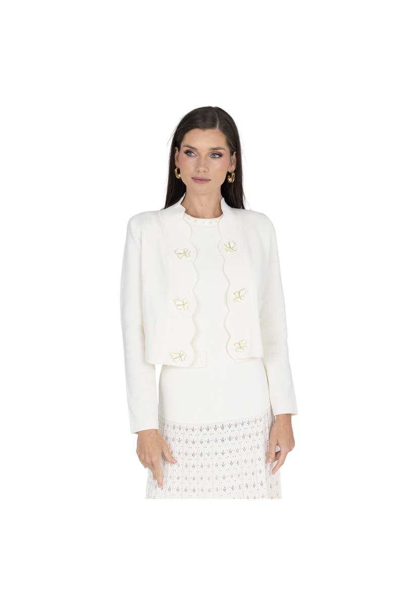 AKALIA Annie Long Sleeve Jacket, Alternate, color, White