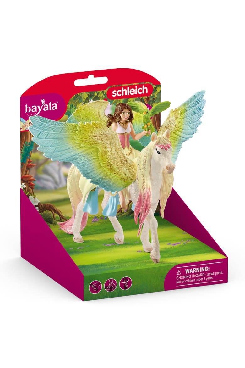 Bayala Fairy Surah With Glitter Pegasus 3 Piece Figurine Playset, Alternate, color, Multicolored