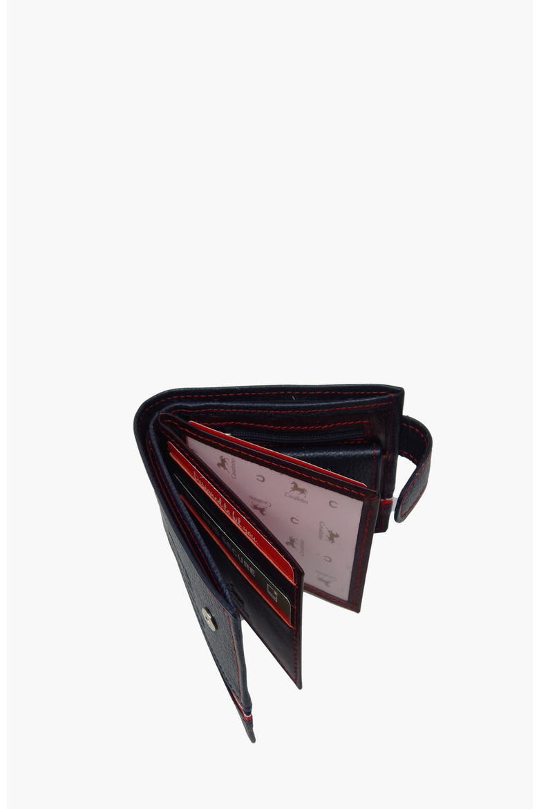 The Sailor Bifold Leather Wallet 588, Alternate, color, Navy