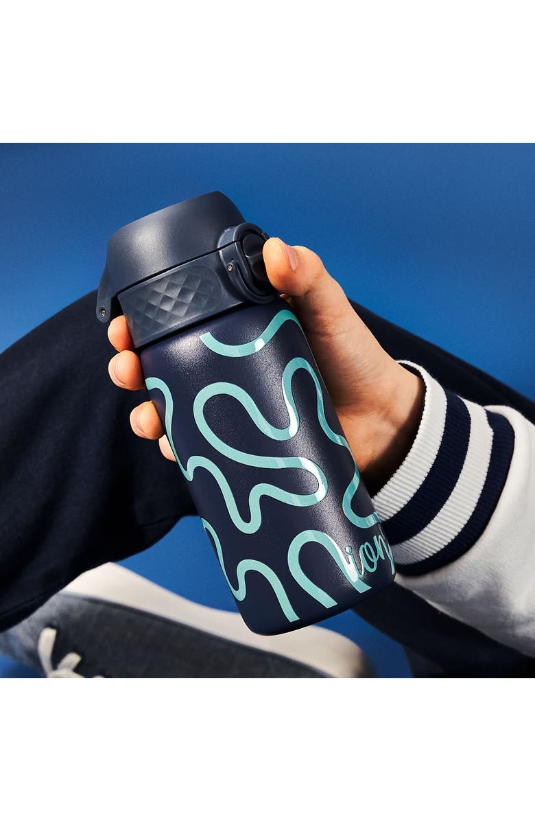 Ion8 Double Walled Stainless Steel Water Bottle - 11oz, Alternate, color, Squiggly Line