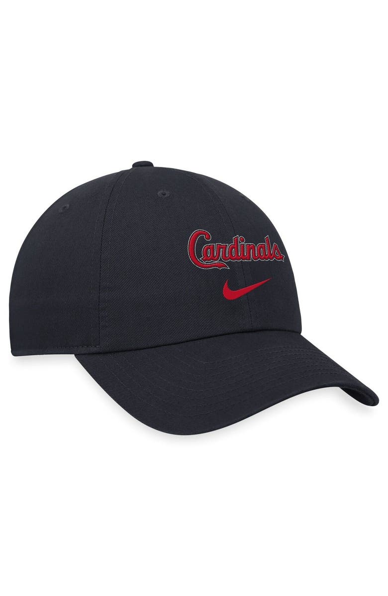 Nike Men's Nike Navy St. Louis Cardinals Wordmark Swoosh Heritage86 Adjustable Hat, Alternate, color, 