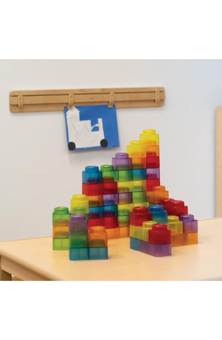Kaplan Early Learning Translucent Soft Blocks - 80 Pieces, Alternate, color, Multicolored