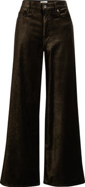 FRAME Le Slim Palazzo Velveteen Pants