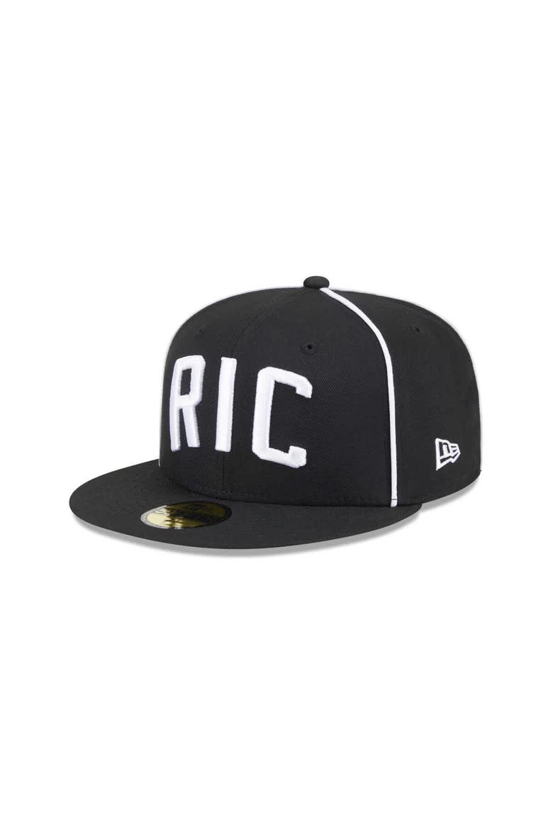 Men's New Era  Black Richmond Flying Squirrels Theme Nights 59FIFTY Fitted Hat, Main, color, Black