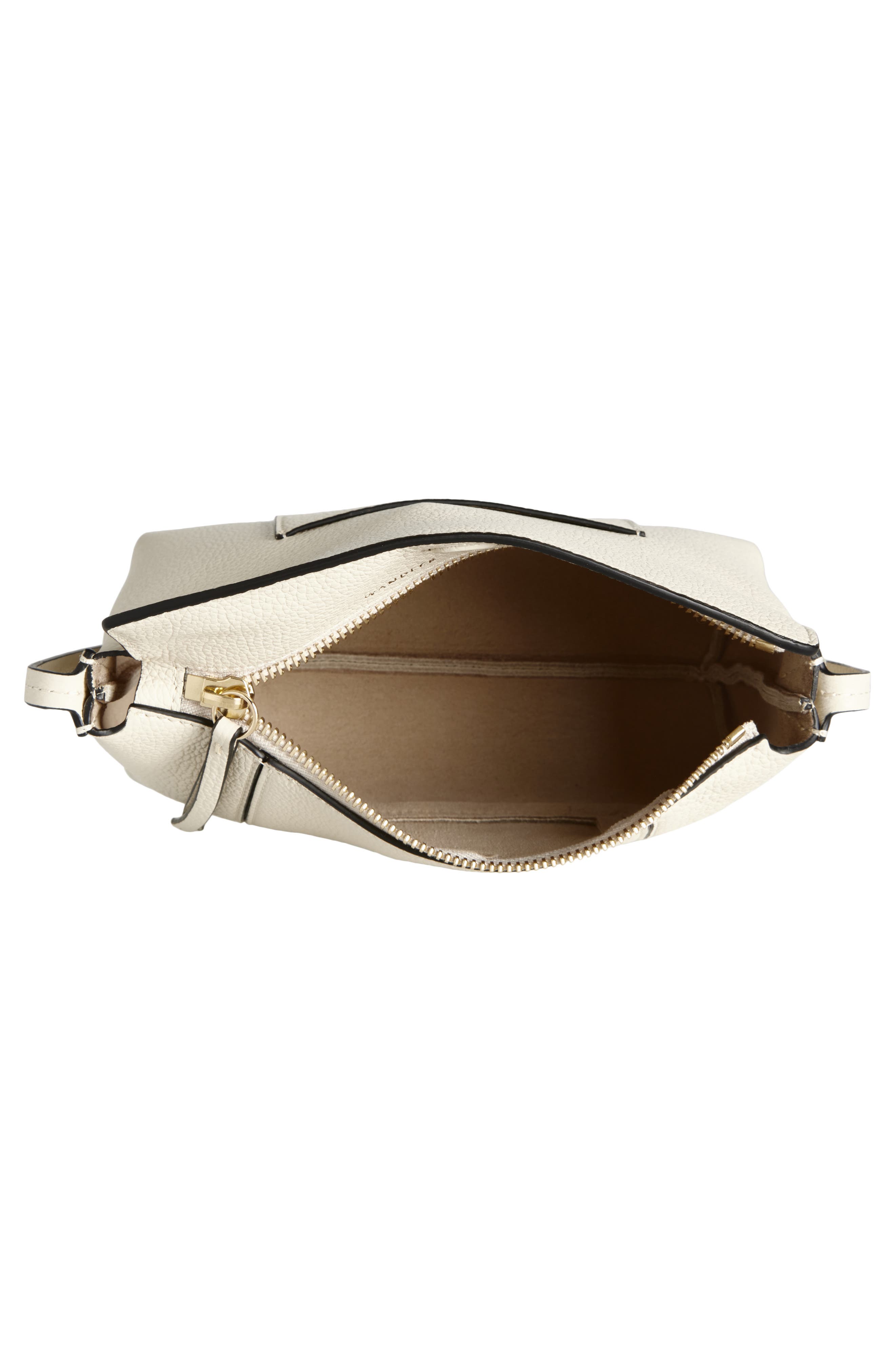 Wandler Mini Penelope Slouch Leather Shoulder Bag, Alternate, color, Beige Crust 1338