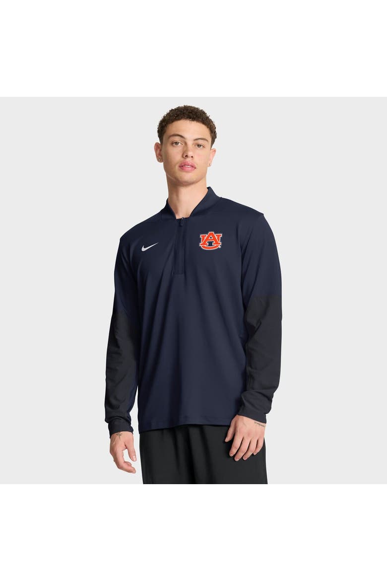 Men's Nike Navy Auburn Tigers One Goal Dri-FIT Half-Zip Pullover, Main, color, Navy