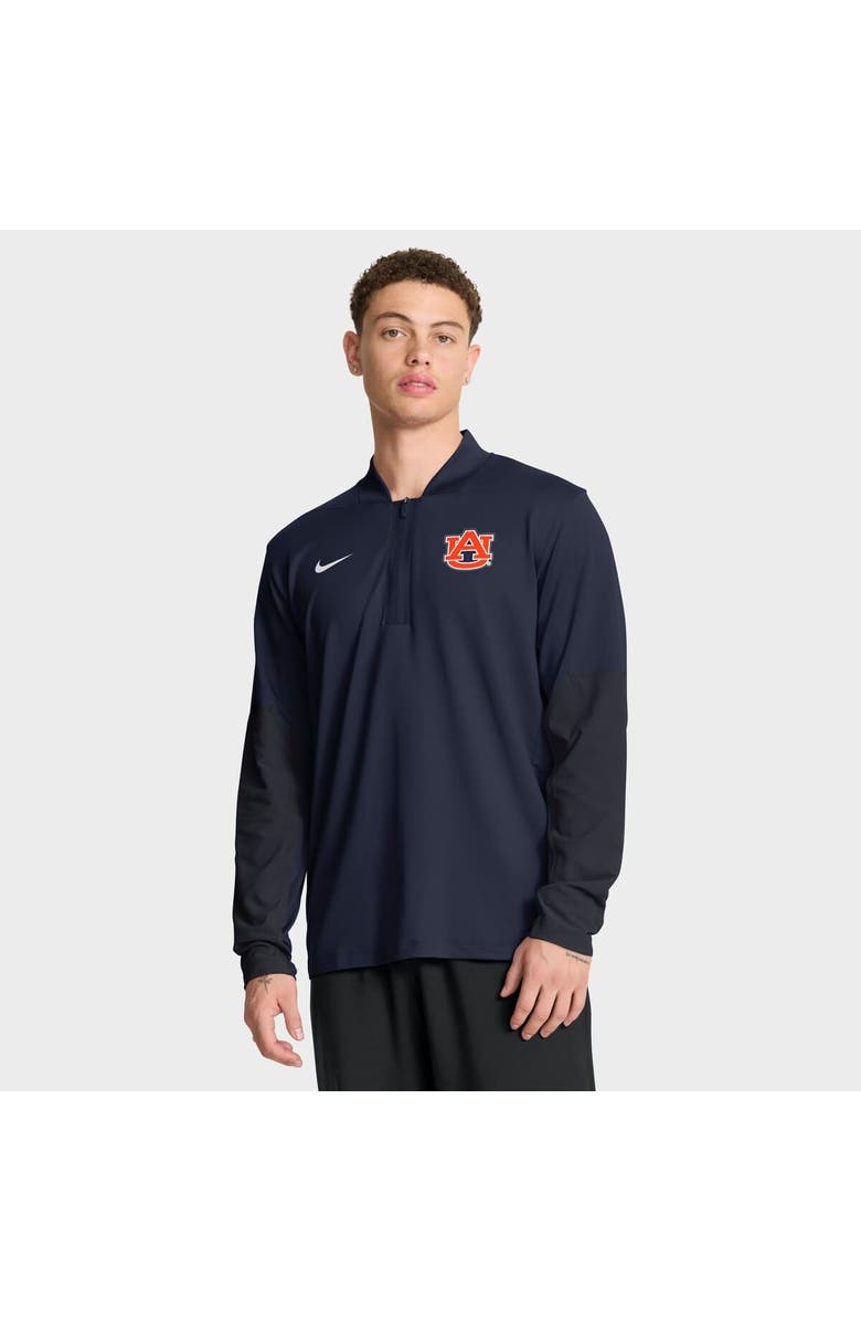 Nike Men's Nike Navy Auburn Tigers One Goal Dri-FIT Half-Zip Pullover, Main, color, Navy