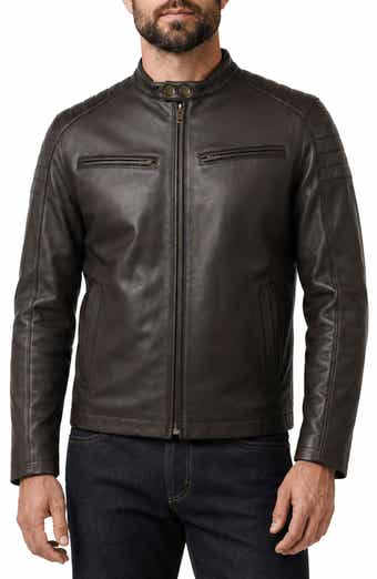 Cafe Racer Leather Jacket