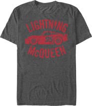 Cars Men's Lightning McQueen Short Sleeve Graphic T-Shirt