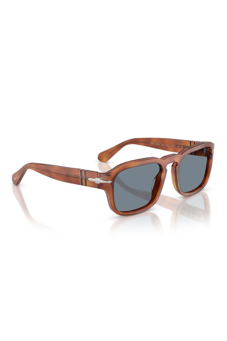 56mm Pillow Sunglasses, Alternate, color, TERRA DI SIENA / LIGHT BLUE