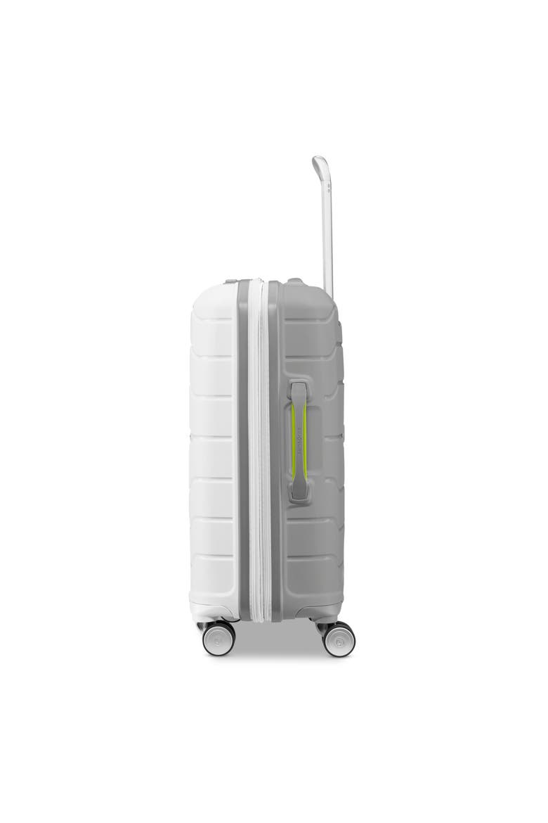 Freeform Hardside Expandable (21"/28") 2 Piece Spinner Luggage Set, Alternate, color, White/Grey