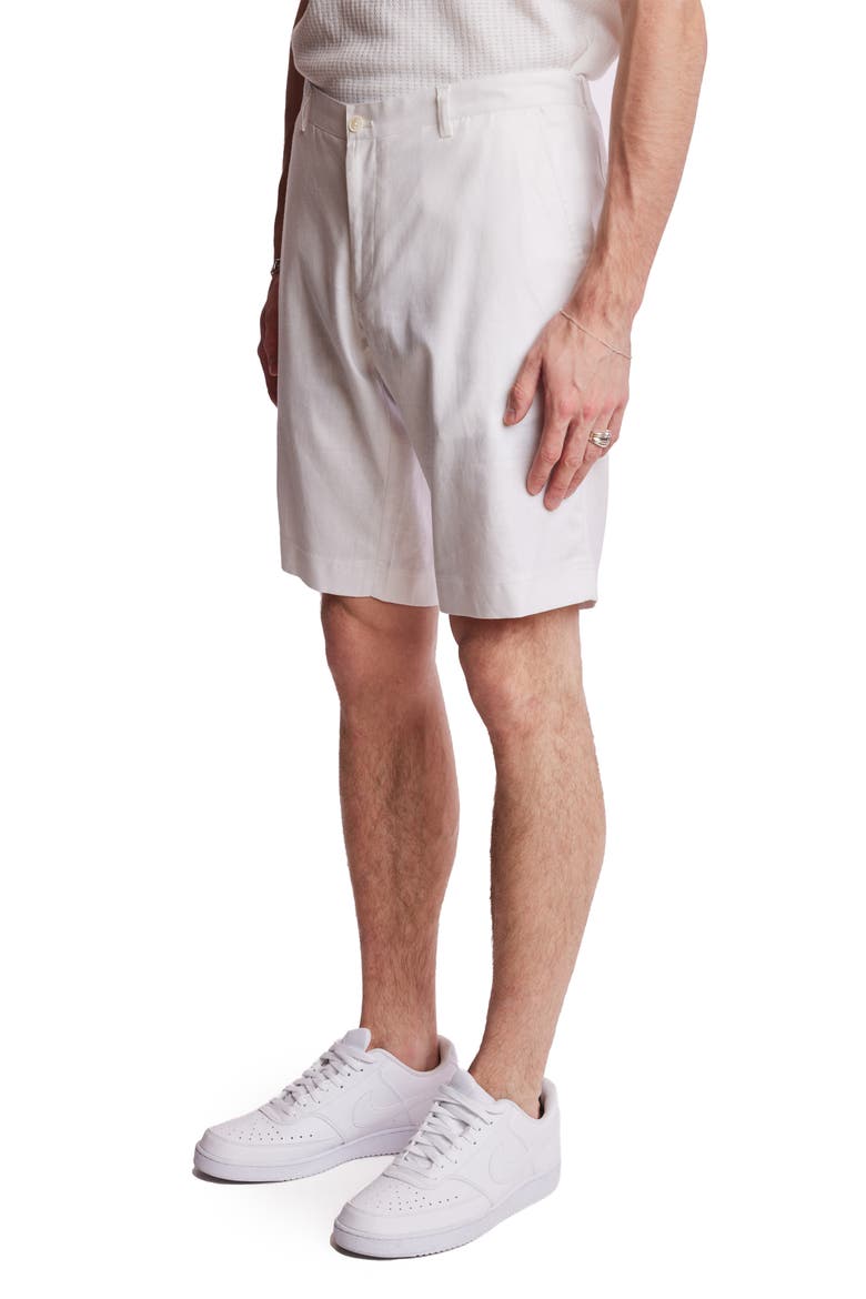 Felix Slim Fit Shorts, Alternate, color, WHITE LINEN