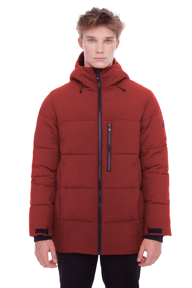 BANFF - Vegan Down Mid-Weight Quilted Puffer Jacket, Main, color, DEEP RED