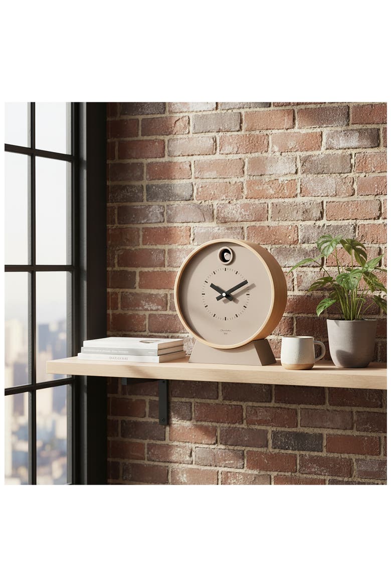 Dot Cuckoo Clock, Alternate, color, TAUPE