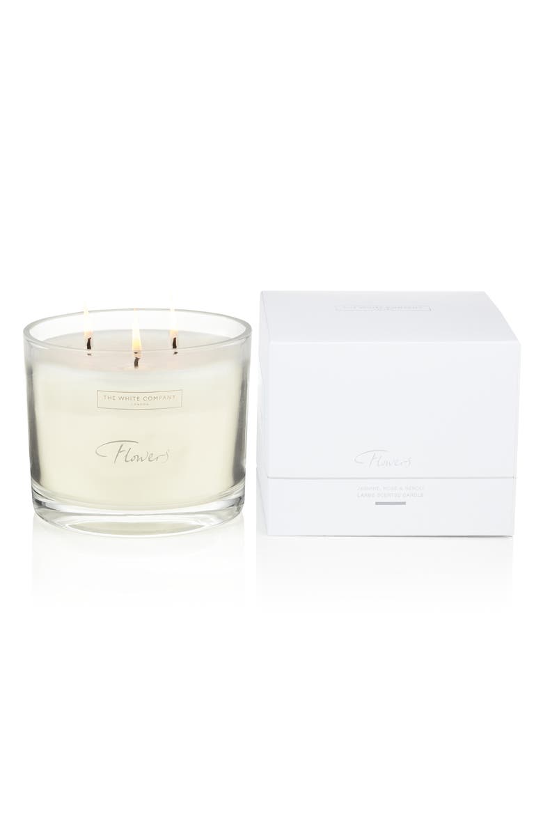 The White Company Large Flowers Scented Candle, Alternate, color, 