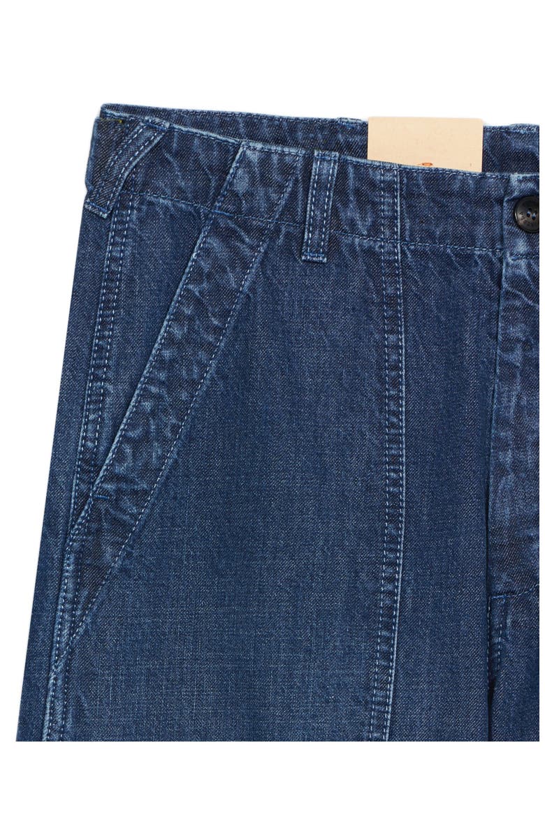 Relaxed Fit Denim Pants, Alternate, color, DARK BLUE
