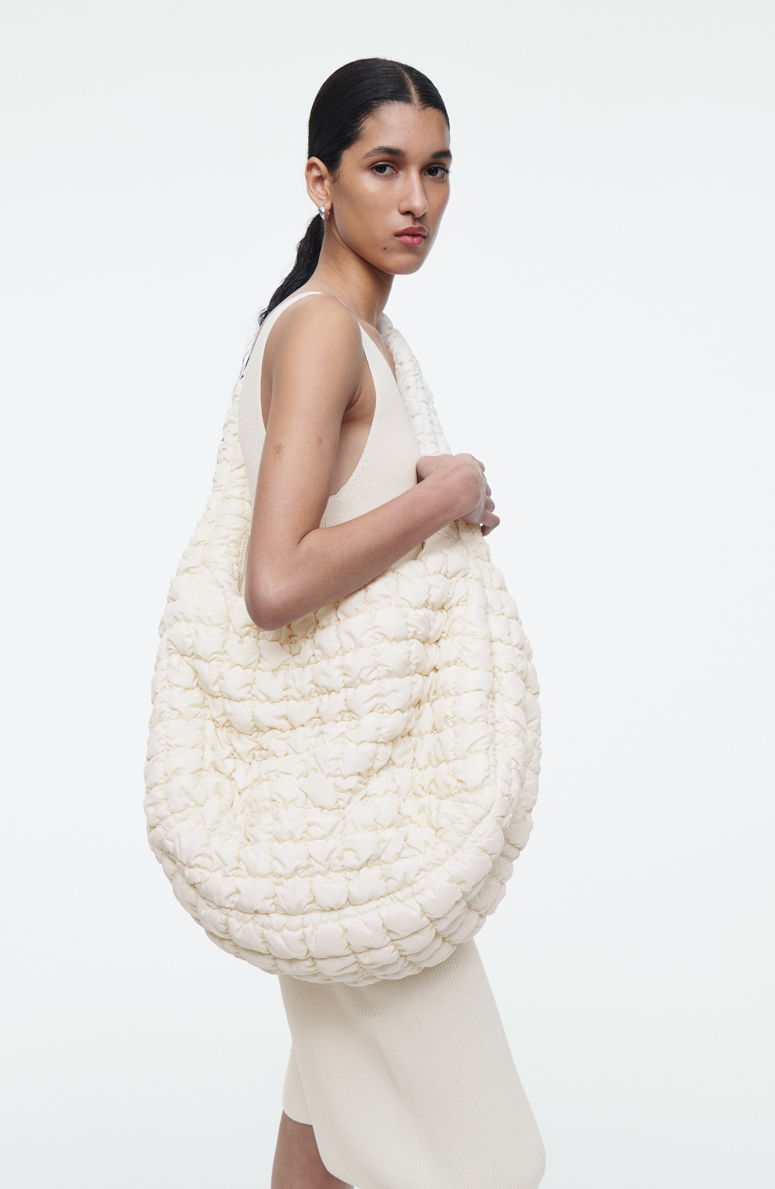 COS Oversize Quilted Crossbody Bag, Alternate, color, 