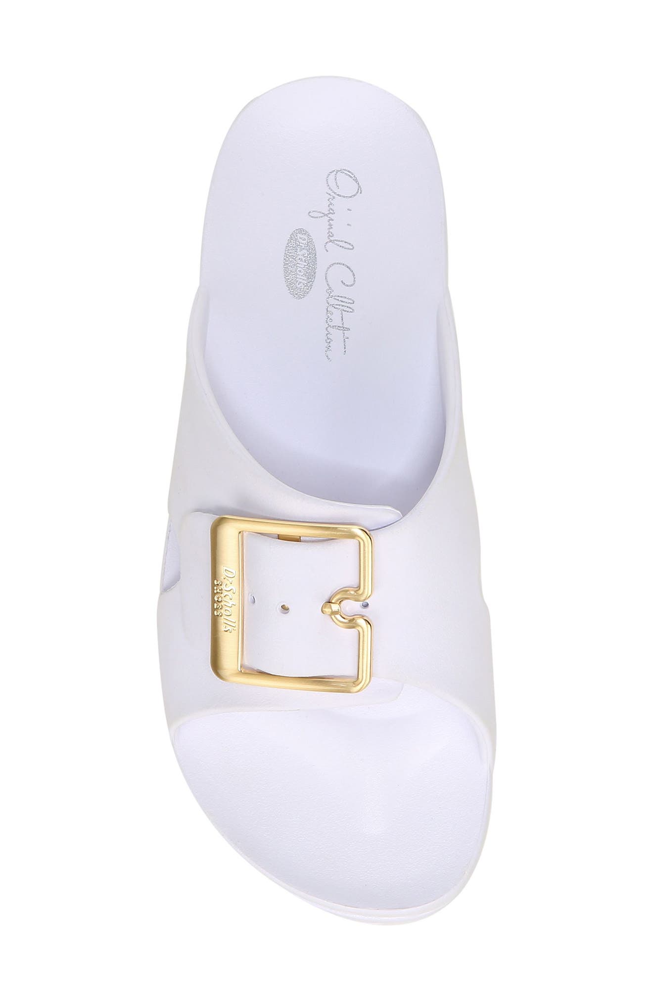 Original Goals Platform Slide Sandal, Alternate, color, WHITE