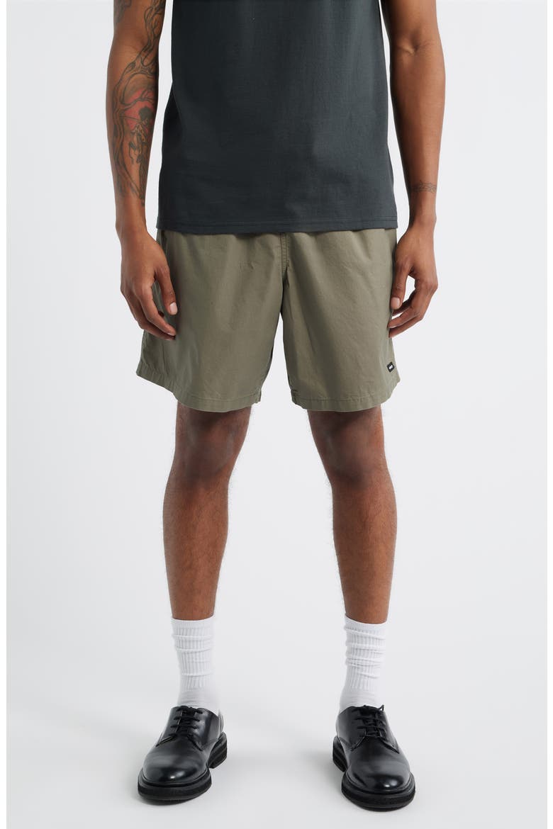 Easy Belted Trail Shorts, Main, color, SMOKEY OLIVE FADED WASH