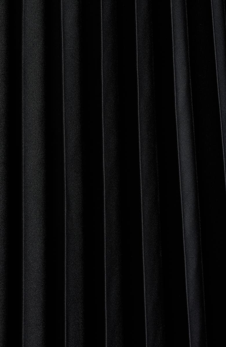 Elie Tahari The Mave Mixed Media Sweater Dress, Alternate, color, Sky White / Noir