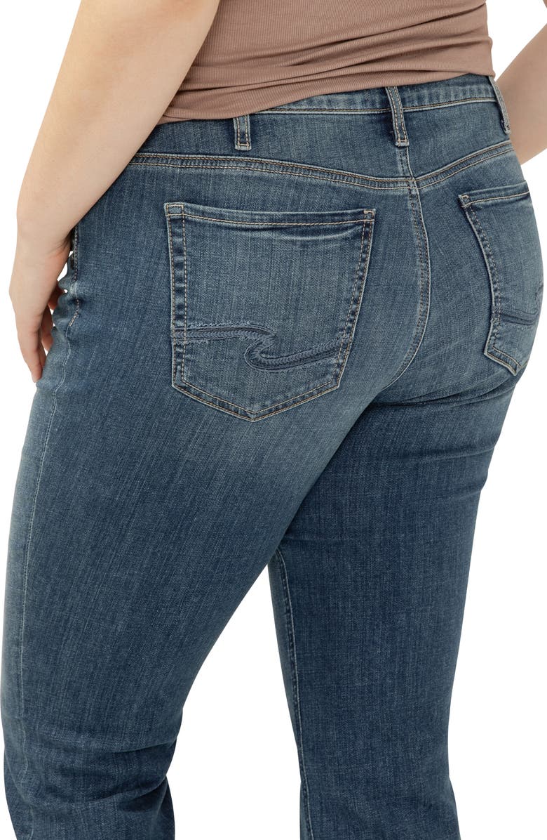 Silver Jeans Co. Suki Curvy Mid Rise Capri Jeans, Alternate, color, Indigo