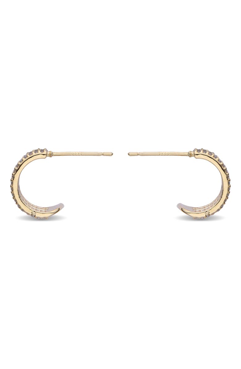 EYE CANDY LOS ANGELES Nina Half Huggie Stud Earrings, Alternate, color, 