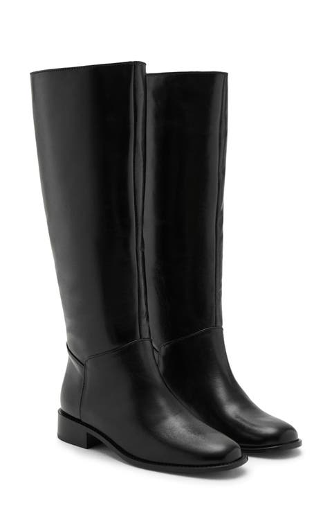 Leather Knee High Boot (Women)