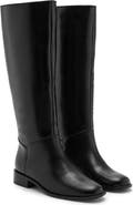 MANGO Leather Knee High Boot