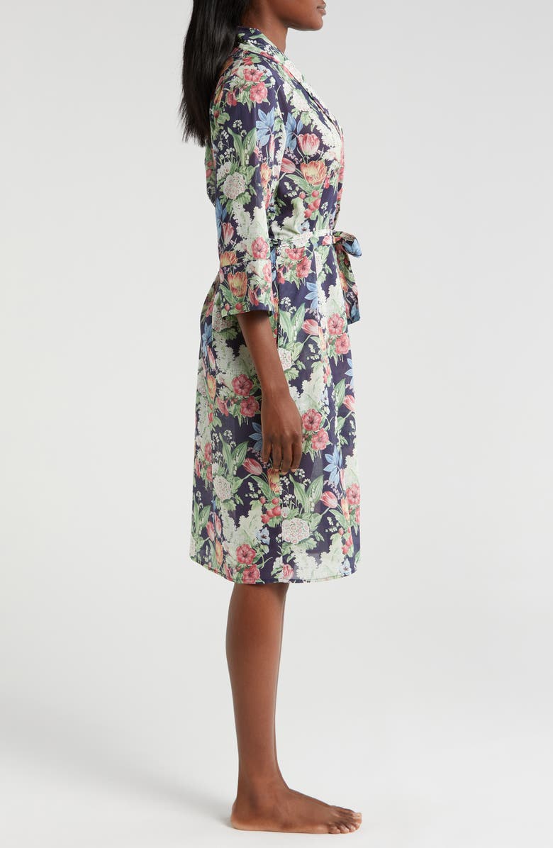 Papinelle Clara Floral Cotton Robe, Alternate, color, 