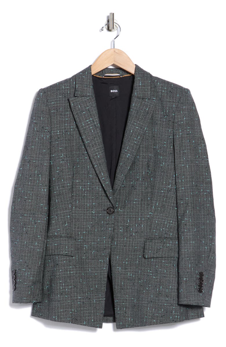 BOSS Janeri Wool Blend Blazer, Alternate, color, Grey