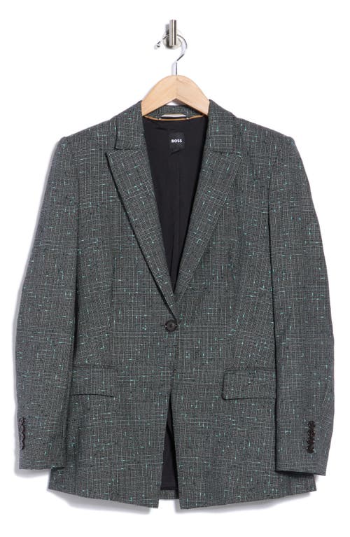 Hugo Boss Boss Janeri Wool Blend Blazer In Gold