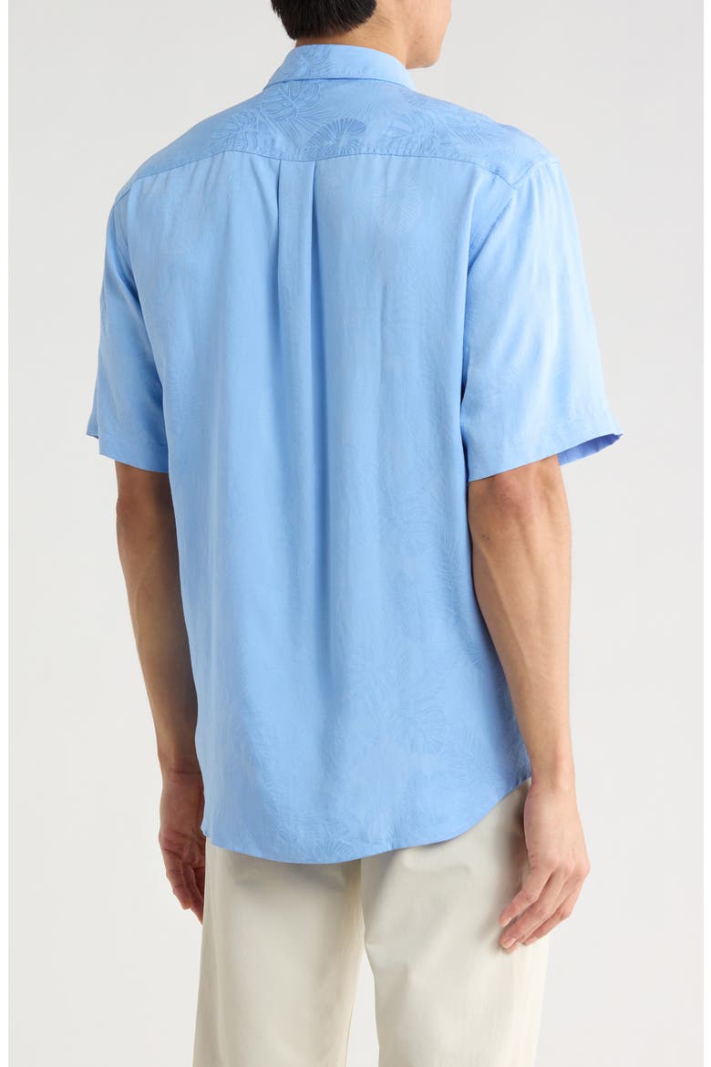 Short Sleeve Button-Up Shirt, Alternate, color, LIGHT SKY