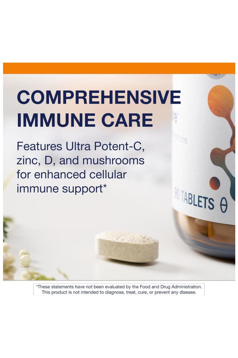 ImmuCore Immune Support Vitamin C D3 Zinc Selenium Mushroom Extract 90 Tablets, Alternate, color, None