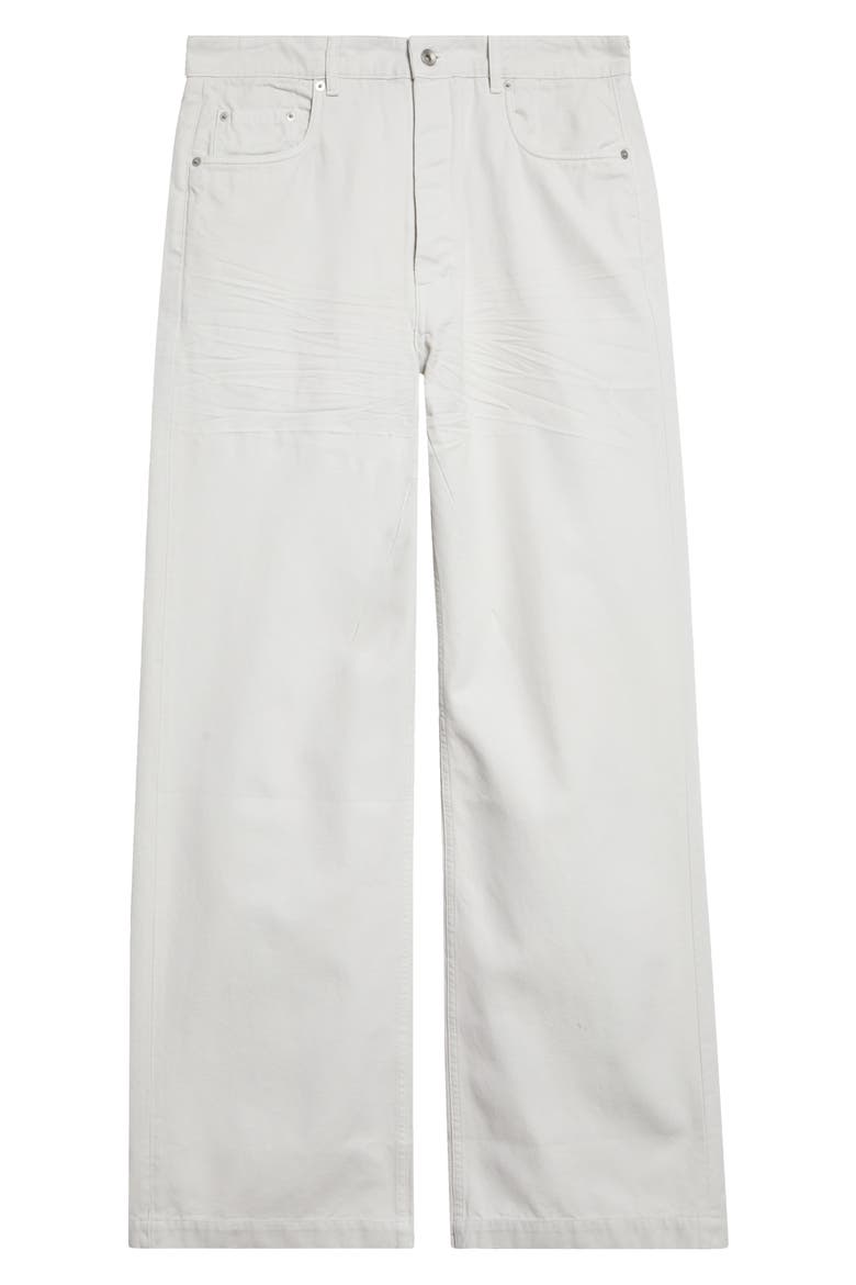 Geth Five-Pocket Wide Leg Jeans, Alternate, color, MILK WASH