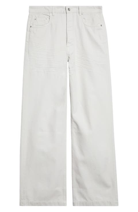 Geth Five-Pocket Wide Leg Jeans