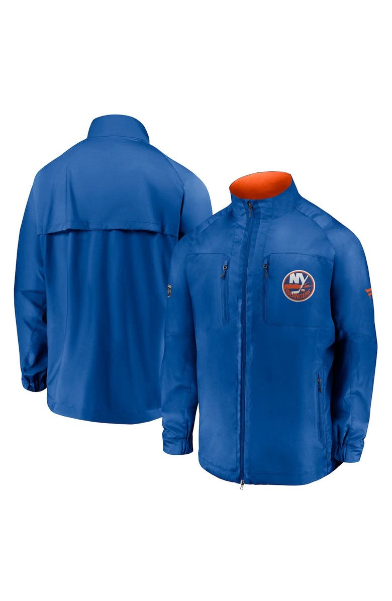 FANATICS Men's Fanatics Branded Royal New York Islanders Authentic Pro Locker Room Rink Raglan Full-Zip Jacket, Main, color, Royal