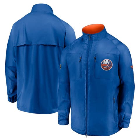 Men's Fanatics Branded Royal New York Islanders Authentic Pro Locker Room Rink Raglan Full-Zip Jacket