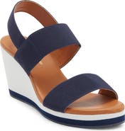 André Assous Nikola Slingback Platform Wedge Sandal