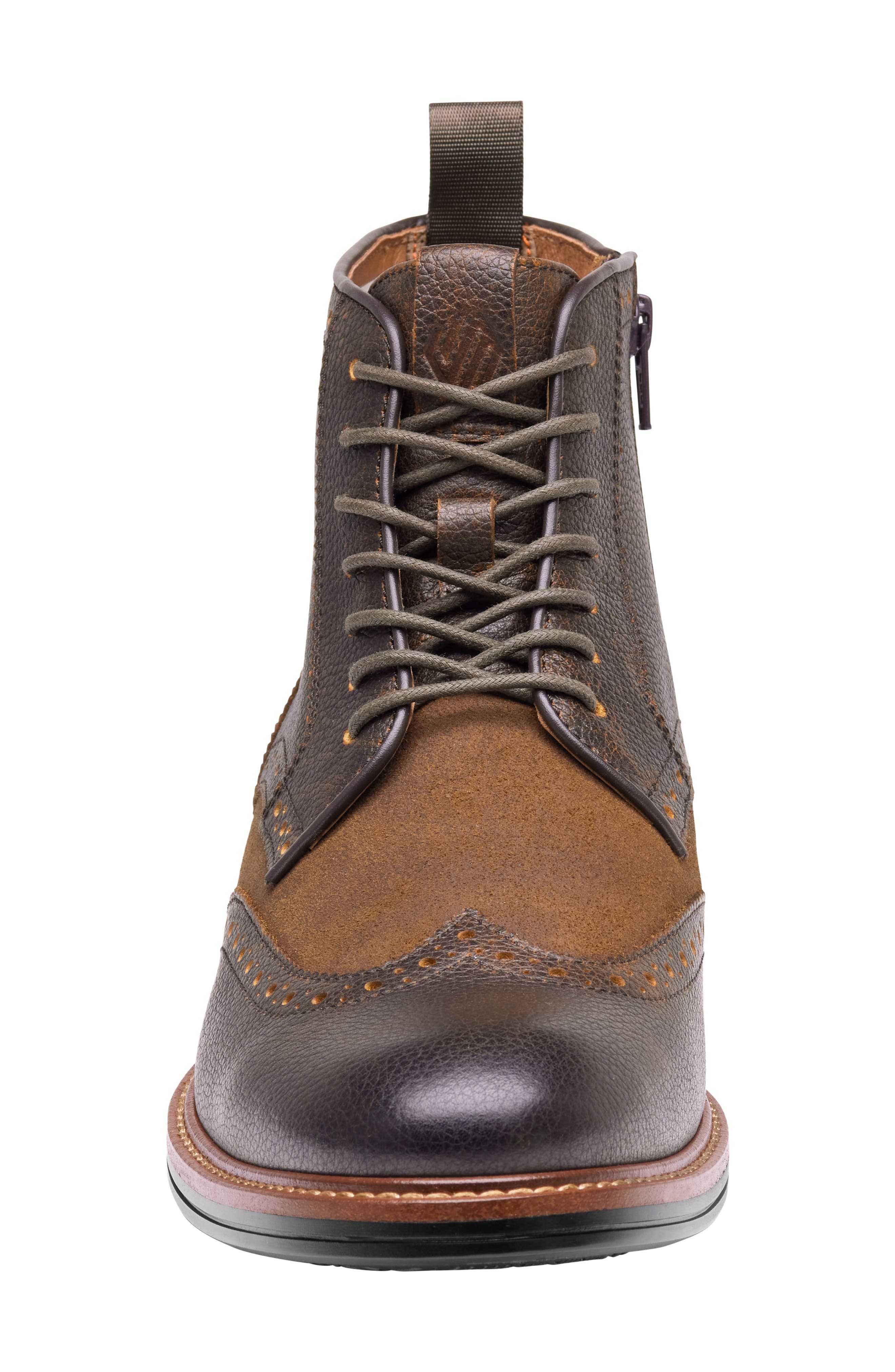 XCFlex® Durham Waterproof Wingtip Boot, Alternate, color, BROWN WATERPROOF FULL GRAIN