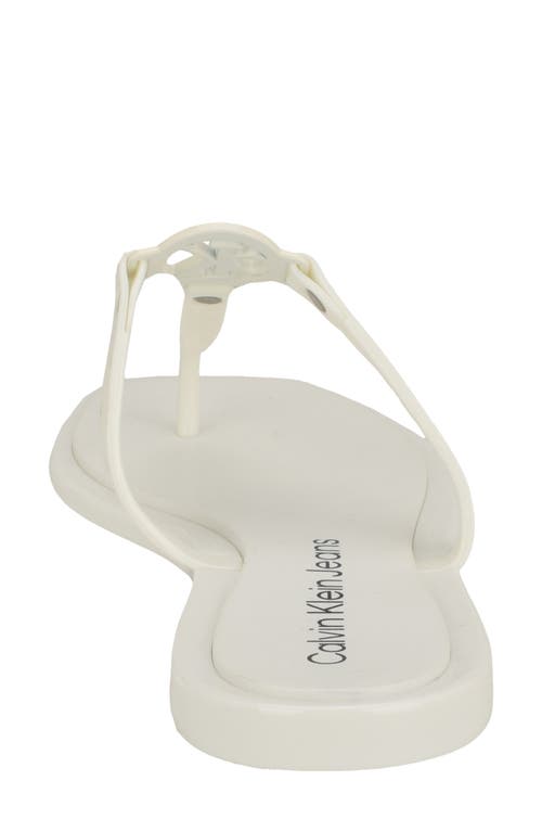 Calvin Klein Edhen Flip Flop In White