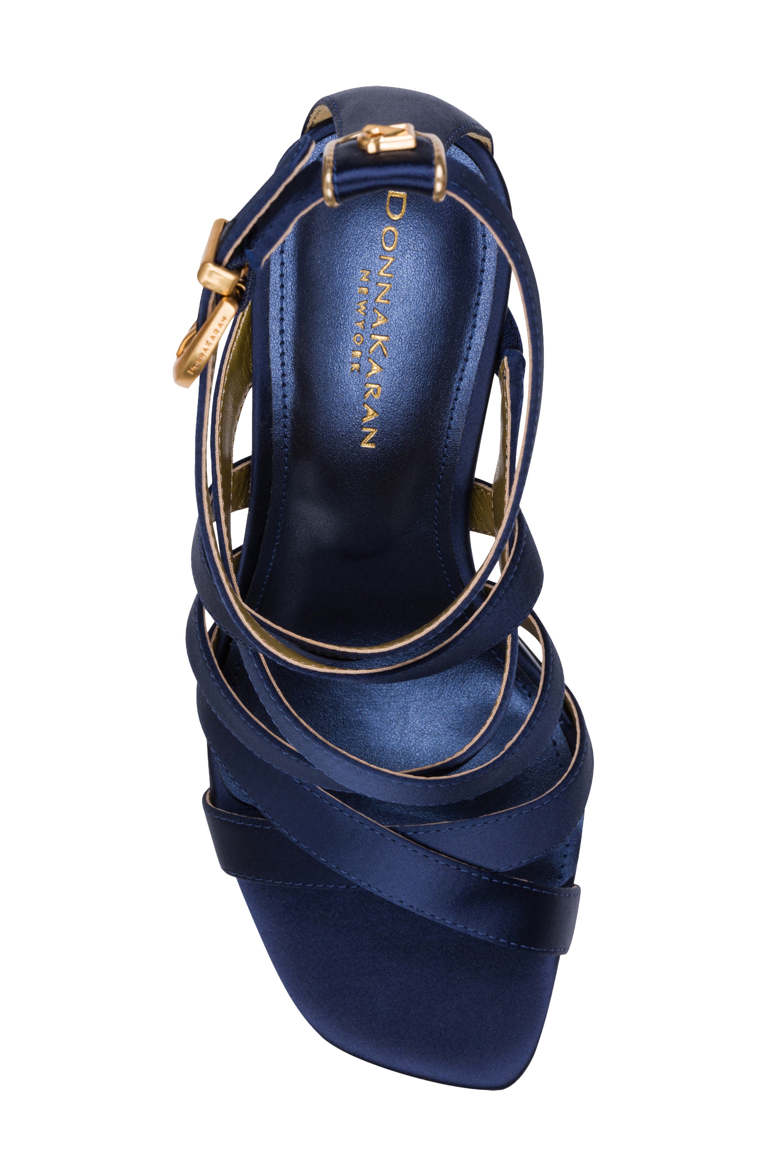 DKNY Briarrose Ankle Strap Sandal, Alternate, color, Nightfall Blue