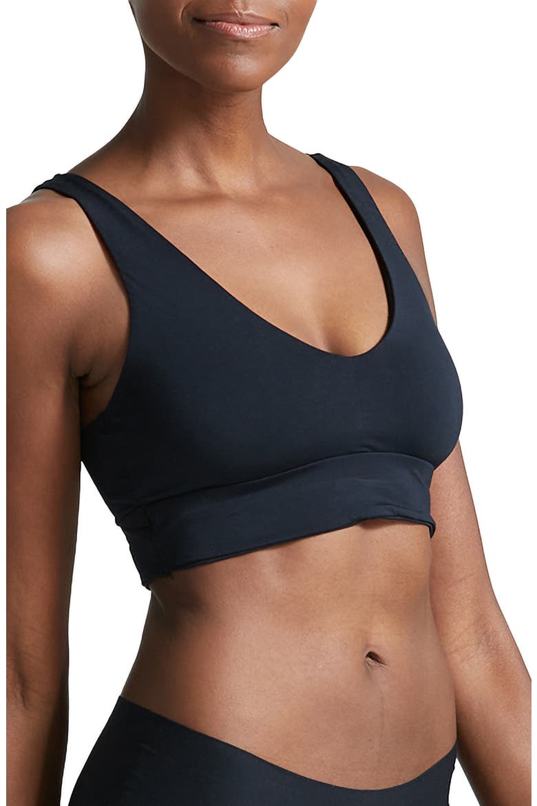Butter Comfy Bralette, Main, color, BLACK